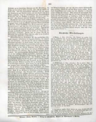 268 Kirchliche Mittheilungen