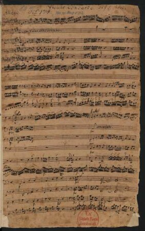 Konzerte; vl conc, strings, bc; E-Dur; BWV 1042