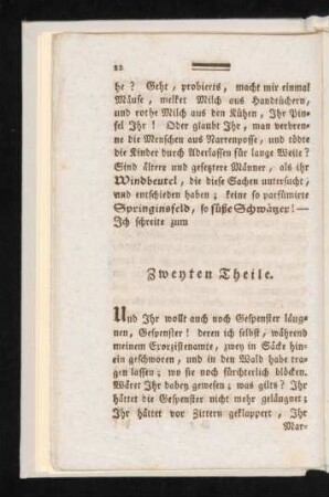 Zweyten Theile.