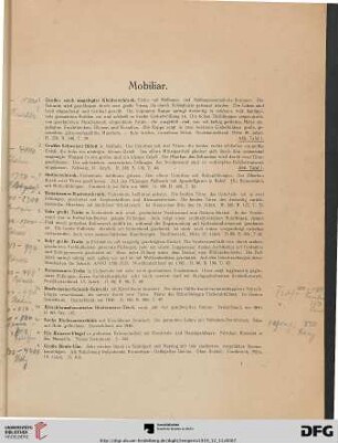 Mobiliar (Nr. 1-20a)