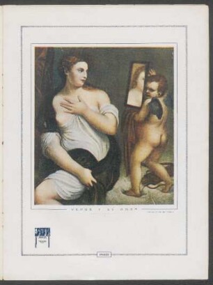"Venus y el Amor", famoso cuadro del Ticiano - [Ilustración]