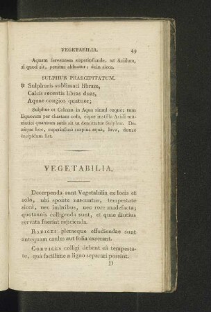 Vegetabilia.