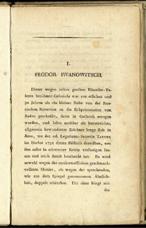 1. Feodor Iwanowitsch