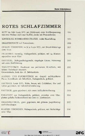Rotes Schlafzimmer (Nr. 384-419)