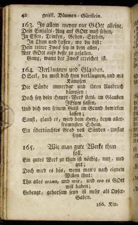 164. Verläugnen und Glauben. - 342. Gott allein ergeben seyn.