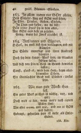 164. Verläugnen und Glauben. - 342. Gott allein ergeben seyn.