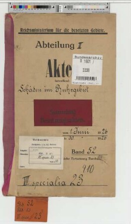 Schäden im Ruhrgebiet: Bd. 52