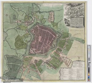 Grundriss der Stadt Leipzig
