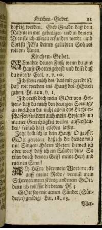 Kirchen-Gebet.