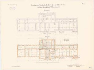 Dienstgebäude der General-Lotterie-Direktion, Berlin: Grundriss Fundamente, Kellergeschoss 1:100
