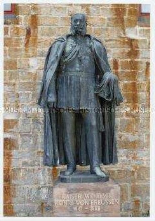 Standbild Kaiser Wilhelms I. aus der ehem. Herrscherhalle (Kuppelraum) des Berliner Zeughauses