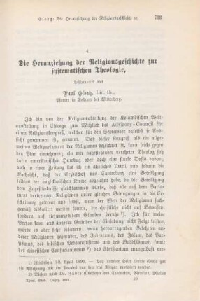 733-754 Die Heranziehung der Religionsgeschichte zur systematischen Theologie