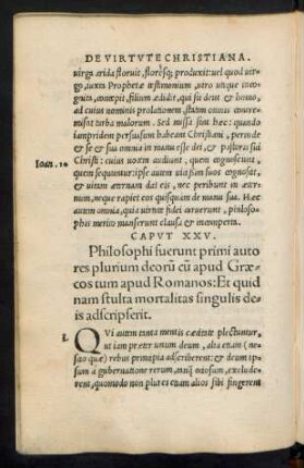 Caput XXV. Philosophi fuerunt primi autores plurimum deorum cum apud Graecos tum apud Romanos ...