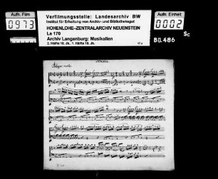 Anonyme Stücke: [Überschrift:] Sonata / [für Pianoforte und Violine?] / F-dur.