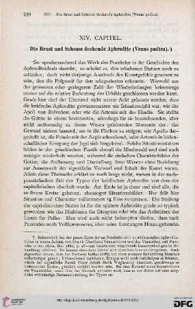 XIV. Capitel: Die Brust und Schooss deckende Aphrodite (Venus pudica)