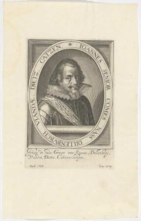 Bildnis des Ioannes Senior, Graf von Nassau