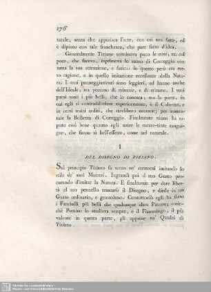 I. Del Disegno Di Tiziano.