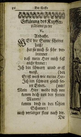 [Die fünffte Andacht/ über das Hohelied Salomonis.]