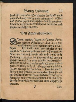 Von Ziegen abzustellen.