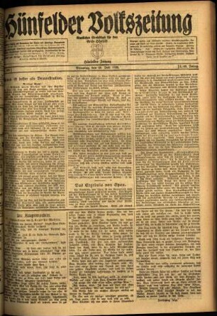 Ausgabe vom Dienstag, den 20. Juli 1920.
