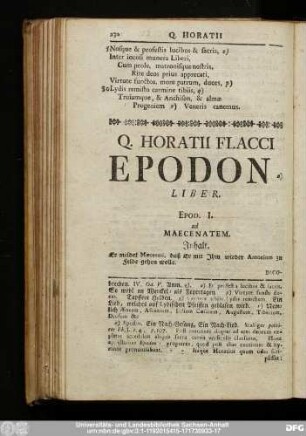 Epod. I. ad Maecenatem.