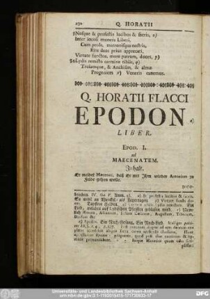 Epod. I. ad Maecenatem.