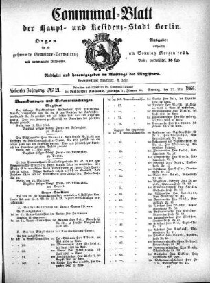 1866,21: No. 21, 27. Mai 1866