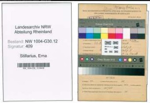 Entnazifizierung Erna Stillarius , geb. 02.02.1920 ()