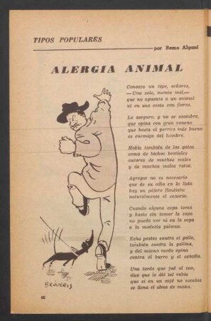 Alergia animal : Tipos populares