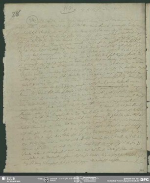 Eigenh. Brief von Johann Carl Fürchtegott Schlegel an August Wilhelm von Schlegel, Hannover, 23.01.1811