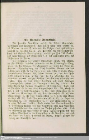 A. Die Parochie Gnandstein