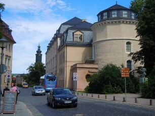 Weimar - Bibliothek und Schlossturm