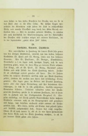 29. Vorstädte, Vororte, Stadtteile