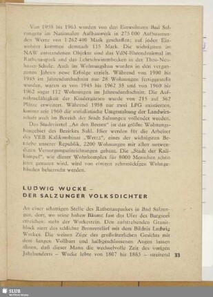 Ludwig Wucke - der Salzunger Volksdichter