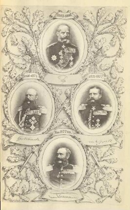 Tafel: [Die Kommandeure des Regiments von 1813 bis auf die Gegenwart. Tableau 3]
