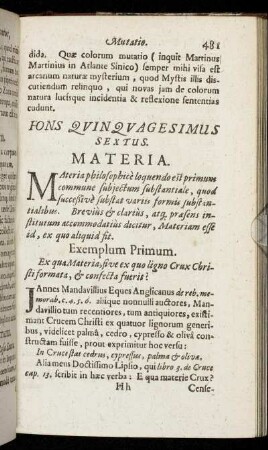 Fons Quinquagesimus Sextus - Fons Sexagesimus Quartus
