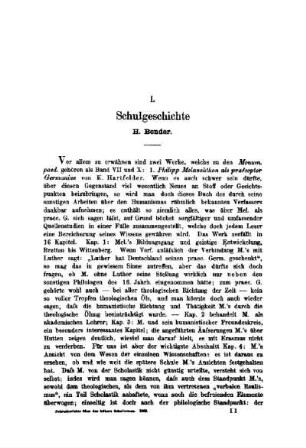 Schulgeschichte