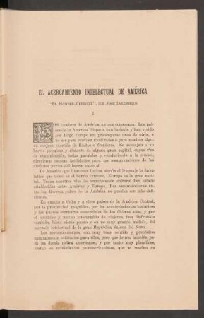 El acercamiento intelectual de América : "El hombre-mediocre", por José Ingenieros