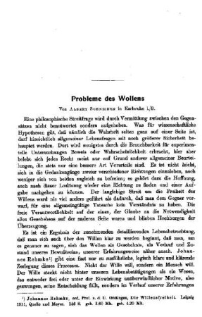 Probleme des Wollens
