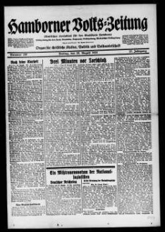 Hamborner Volks-Zeitung. 1911-1929