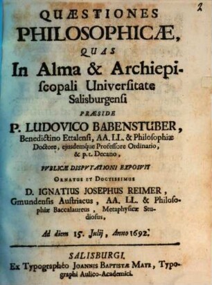 Quaestiones philosophicae