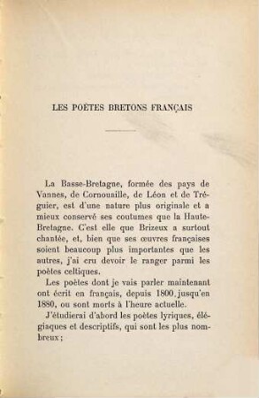 La poésie bretonne au XIXe siècle : Ouvr. orné de 23 portr., 2