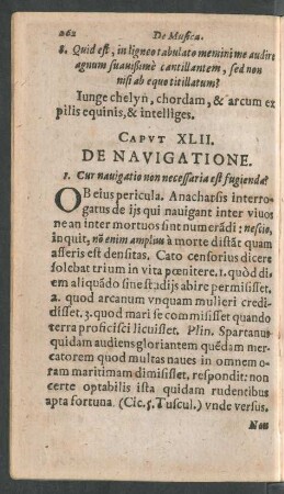 Caput XLII. De Navigatione.
