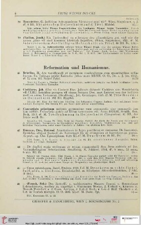 Reformation und Humanismus (Nr. 40-61)