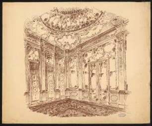 Wohnhaus Koppel, Berlin-Tiergarten: Perspektivische Innenansicht Vorsaal (?)
