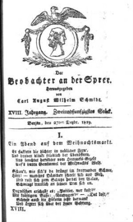 52. Stueck, 27. Dezember 1819