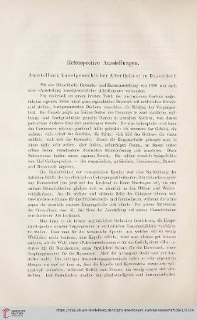 Retrospective Ausstellung