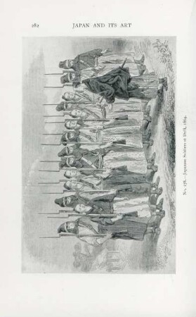 No. 178. - Japanese soldiers at drill, 1864