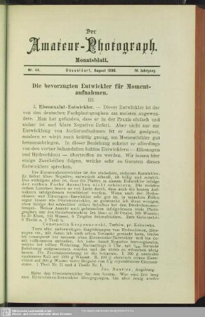 Die bevorzugten Entwickler für Momentaufnahmen