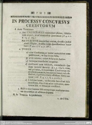 In Processu Concursus Creditorum